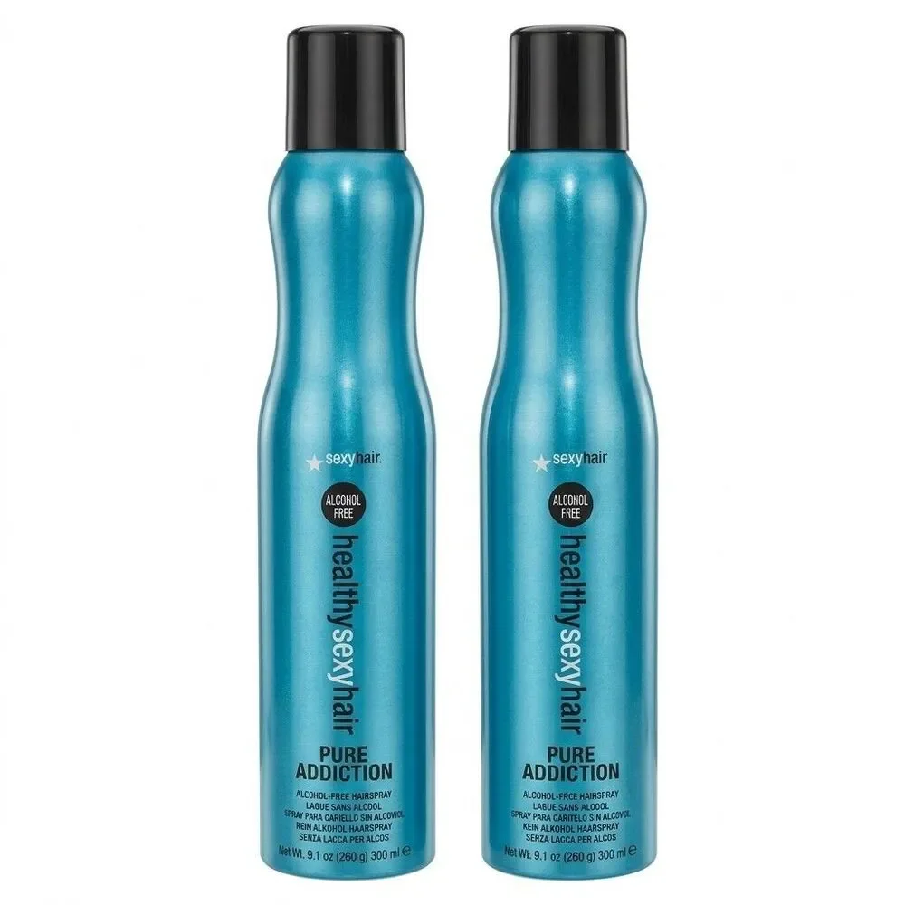 Sexy Hair Healthy Pure Addiction Hairspray 9 oz (Pack of 2)